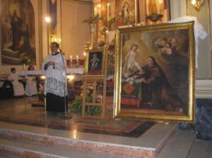 Dipinti restaurati a Linera e Don Antonino Vinci